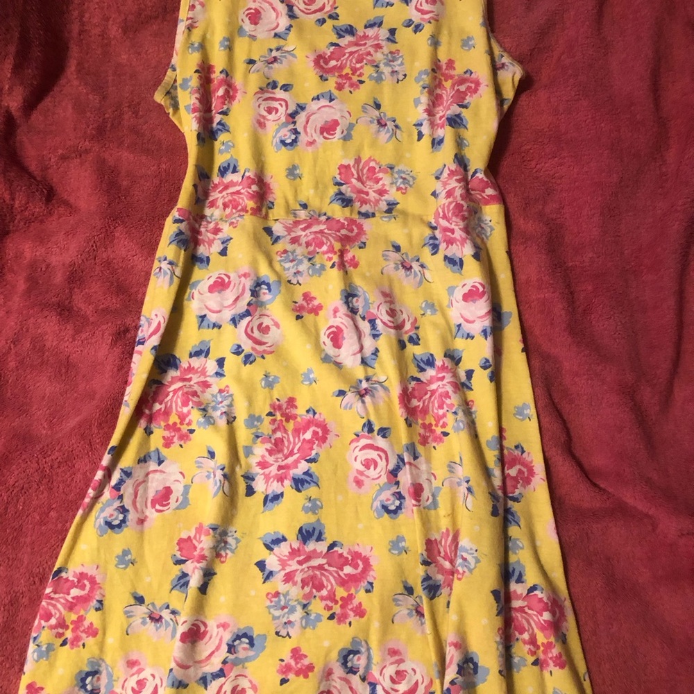 Wonder Nation Yellow Floral Kids Dress